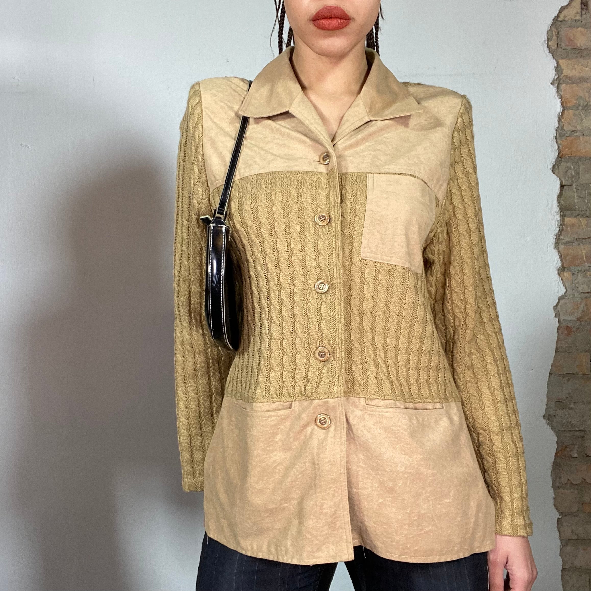 Vintage Joseph S 90s shimmery top with buckled detail size small