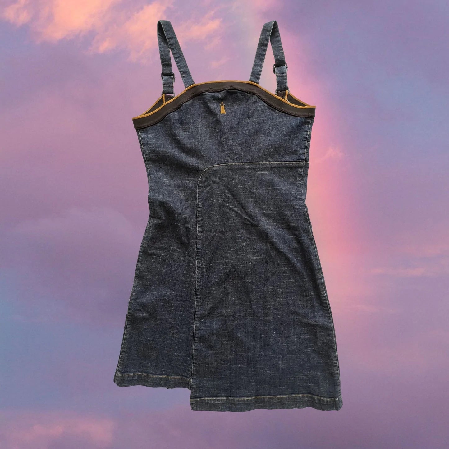 Vintage 90's Archive Cop Copine Denim Mini Dress (M)