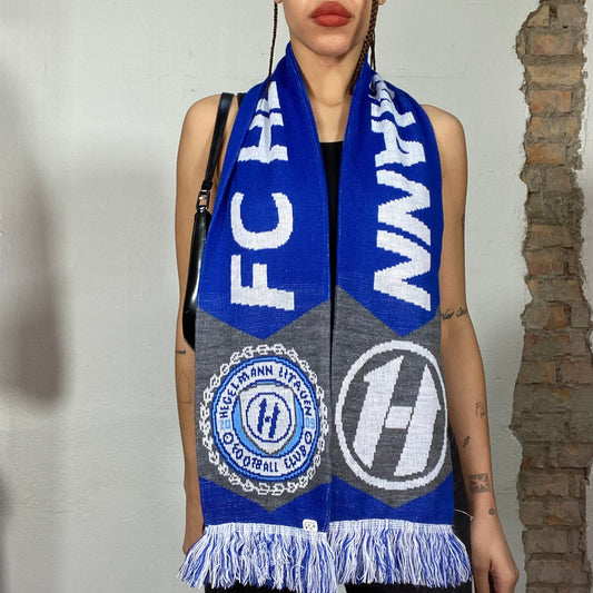 Vintage 2000's Football Core Blue 'FC Hegelmann' Scarf