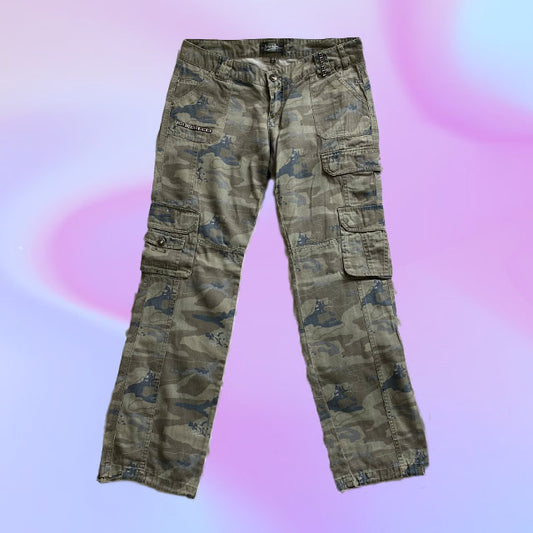 Vintage Y2K Low Waist Baggy Cargos (42)
