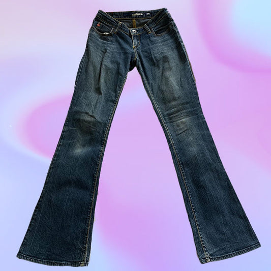 Vintage Y2K Low Waist Miss Sixty Flare Jeans (34)