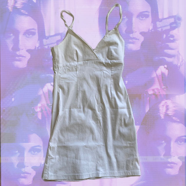 Vintage 90's Pinkie White Cami Dress (38)