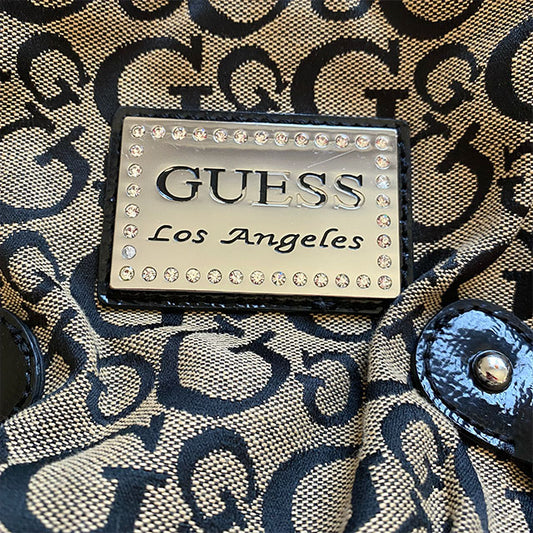 Vintage Y2K Guess Monogram Shoulder Bag