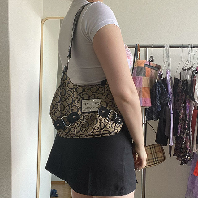 Vintage Y2K Guess Monogram Shoulder Bag – Michelle Tamar