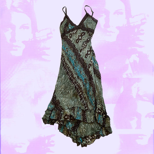 Vintage 90's Fairycore Paisley Cami Dress (S/M)