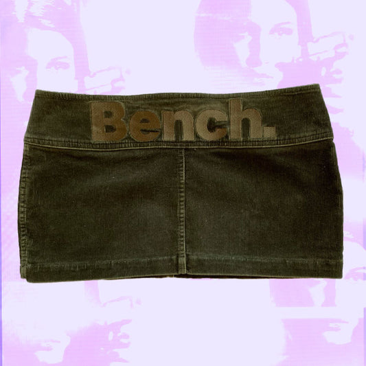 Vintage Y2K Bench Green Cord Skirt (S)