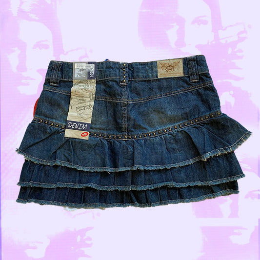 Vintage Y2K EDC Denim Mini Skirt (38/40)