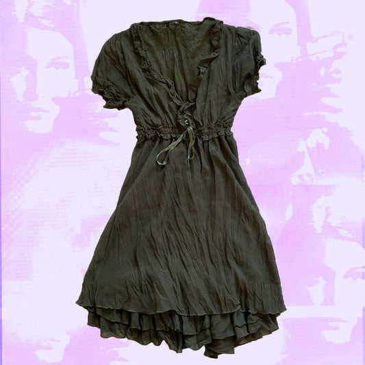Vintage 90's Fairycore Green Dress (S/M)