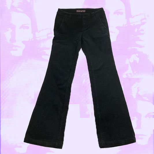 Vintage Y2K Miss Sixty Luxury Low Waist Corduroy Trousers (34)