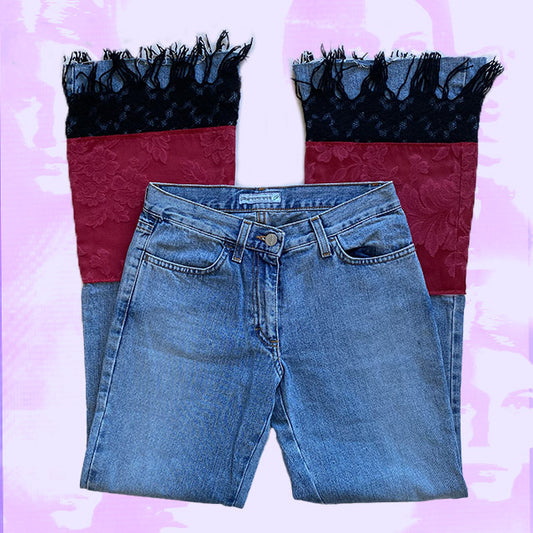 Vintage 90's Jeans with Boho Applique (34)