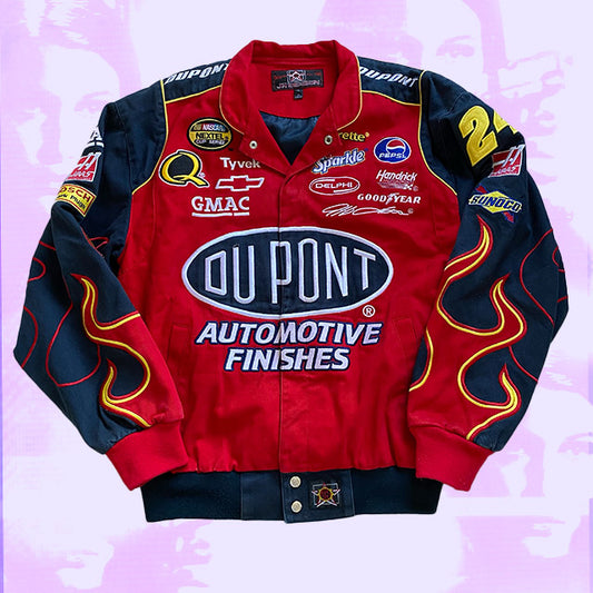 Vintage 90s DuPont Racer Jacket (One Size Oversize Fit)
