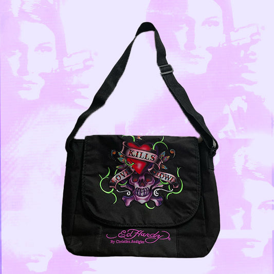 Vintage Y2K Ed Hardy Satchel Bag