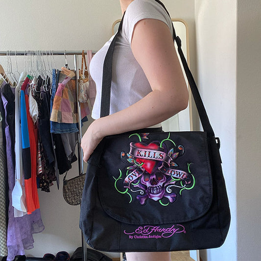 Vintage Y2K Ed Hardy Satchel Bag
