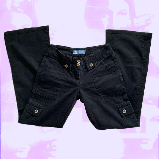 Vintage 90s Black Cargos (34)