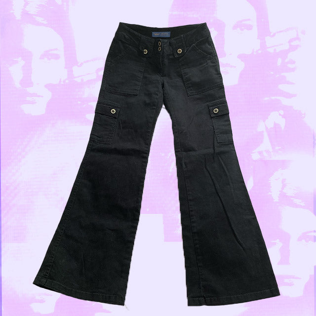 Vintage 90s Black Cargos (34)