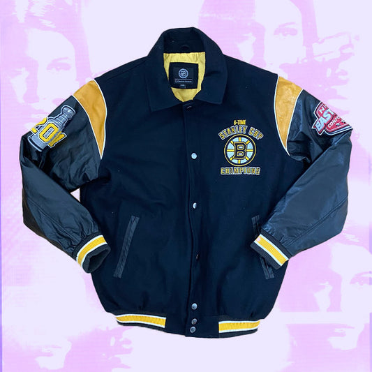 Vintage Boston Bruins 2011 College Jacket (One Size Oversize Fit)