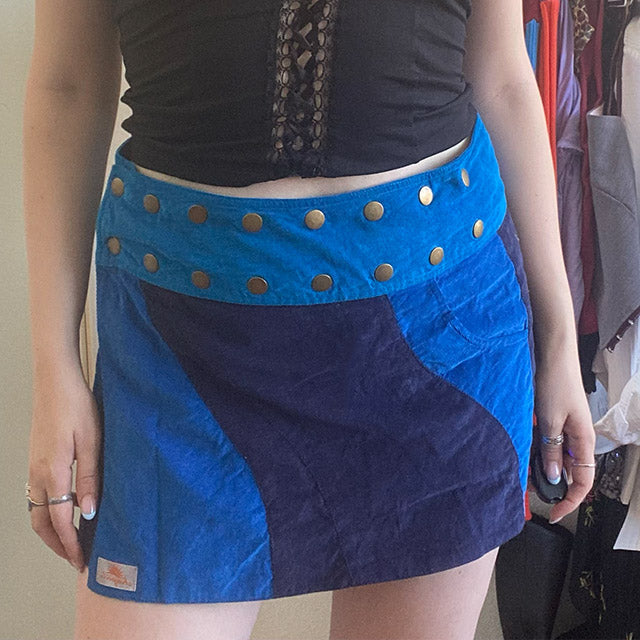 Vintage 90's Fairy/Groovy Cord Wrap Skirt (M-XL)