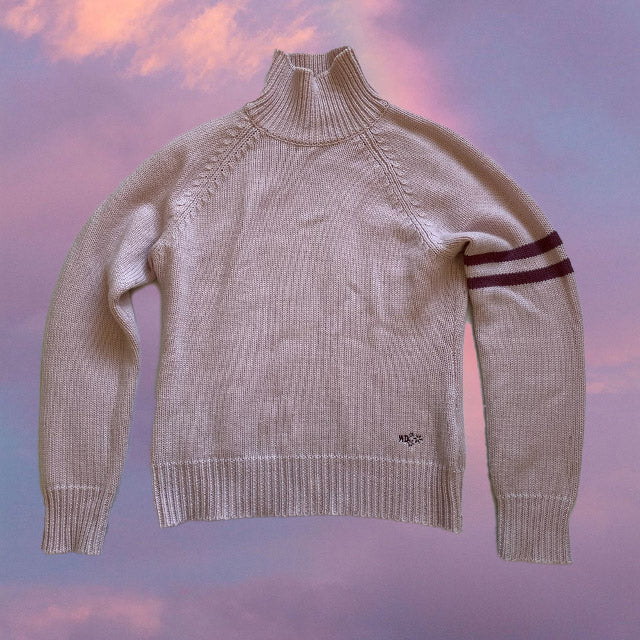 Vintage 90's Pink Turtleneck Sweater (S)