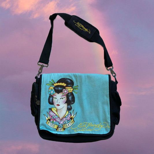 Vintage Y2K Ed Hardy Satchel Bag