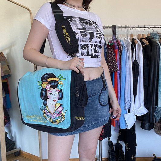 Vintage Y2K Ed Hardy Satchel Bag