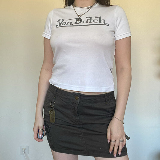 Vintage Y2K Morgan de Toi Fairycore Cargo Skirt (38 EU)