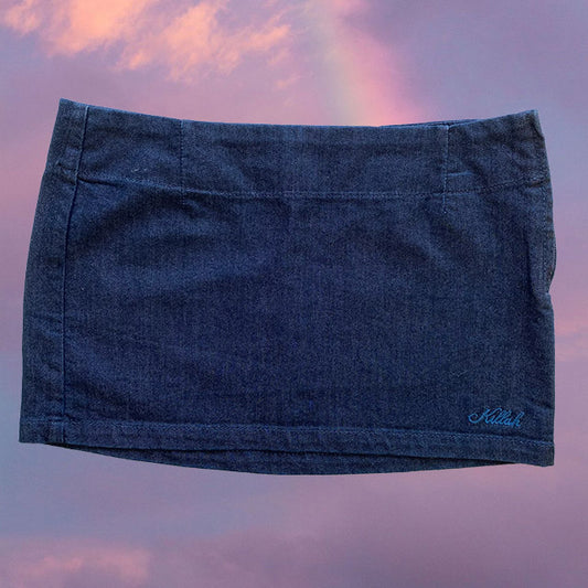 Vintage Y2K Killah Miss Sixty Low Waist Denim Mini Skirt (S)