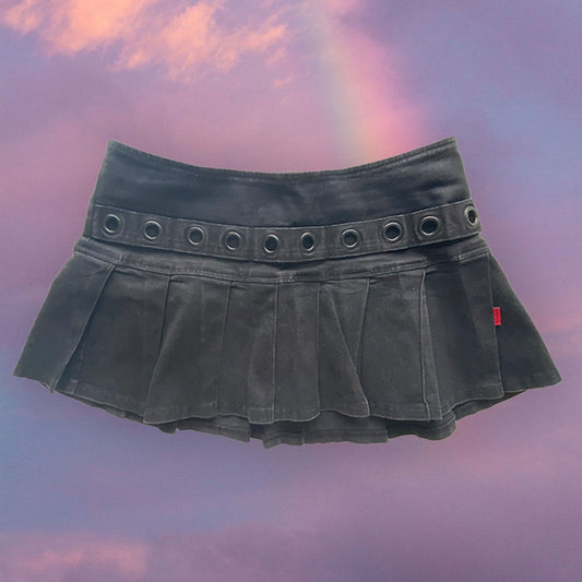Vintage 90's TRIPP NYC Cyber Goth Pleated Miniskirt (M)
