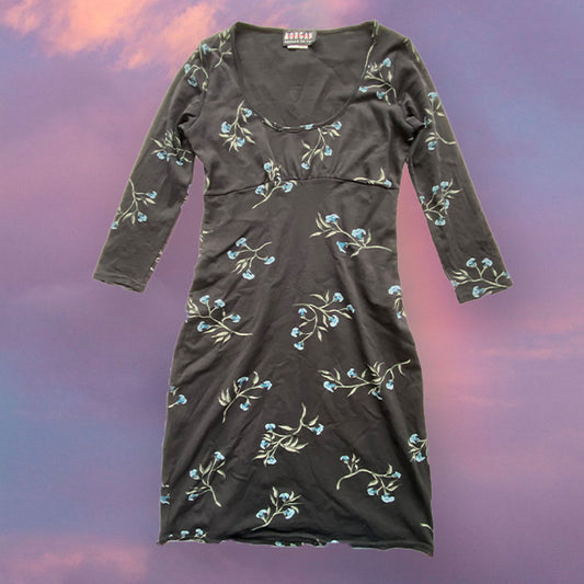 Vintage 90's Morgan de Toi Rory Gilmore Floral Double Layer Mesh Dress (XS/S)