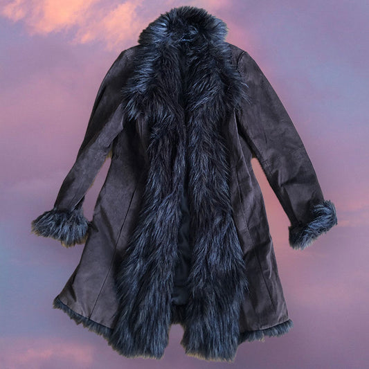 Vintage 90's Brown Afghan Coat (M)