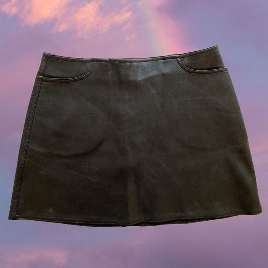 Vintage 90's Morgan de Toi Vegan Leather Miniskirt (34 EU/UK 6)
