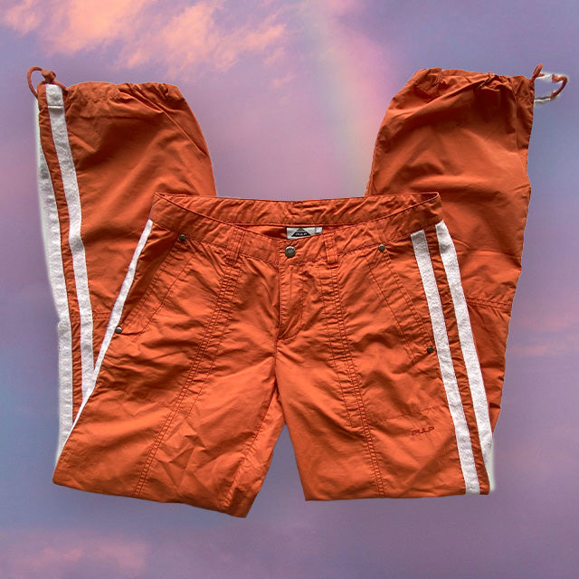 Vintage 90's Skater Low Waist Orange Cargos (36 EU/UK 8)