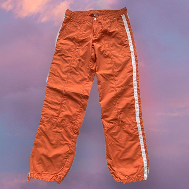 Vintage 90's Skater Low Waist Orange Cargos (36 EU/UK 8)