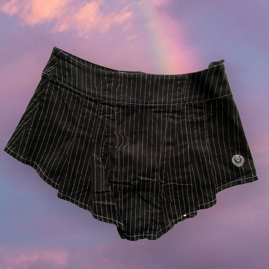 Vintage 90's Cyberdog Rave Pinstripe Skirt (S)