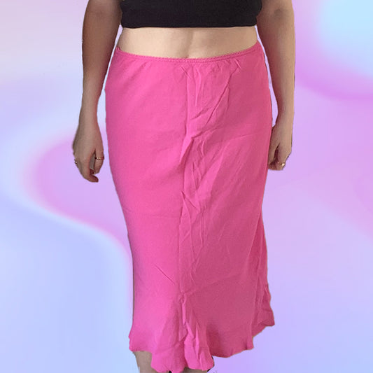Vintage Y2K Pink Midi Skirt