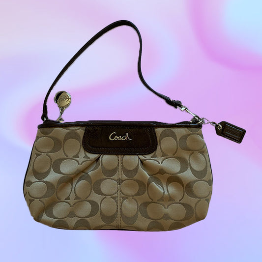 Coach Signature Purple Pochette