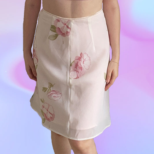 Vintage 90's Fairy Floral Midi Skirt