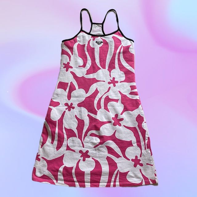 Vintage Y2K Roxy Hawaiian Print Dress