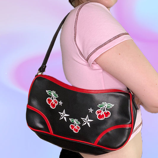Vintage Y2K Cherry Shoulder Bag