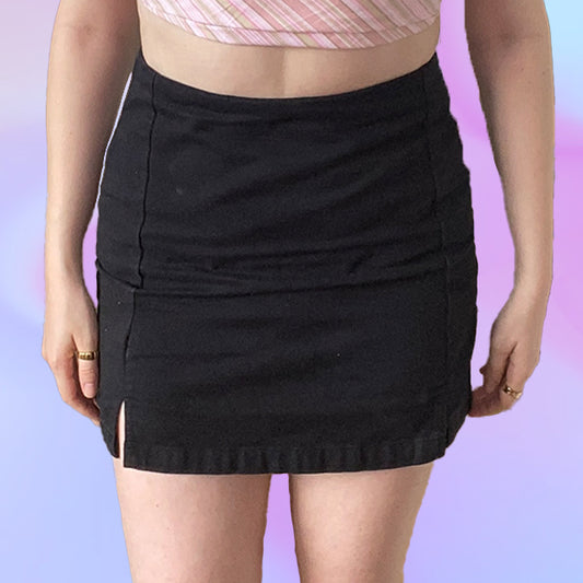 Vintage 90's Style Black Mini Skirt