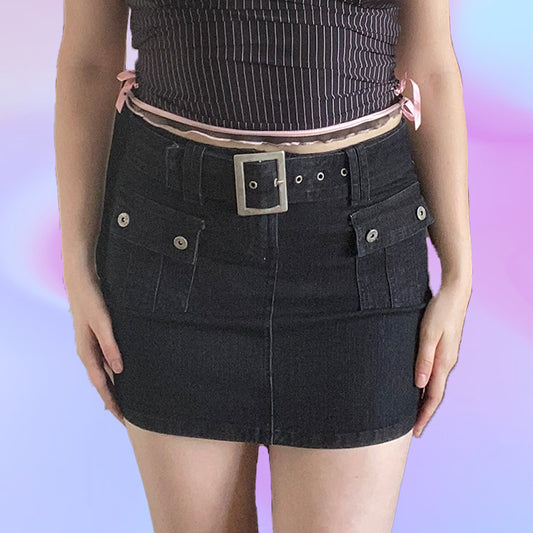 Vintage Y2K "PRECIOUS" Denim Mini Skirt