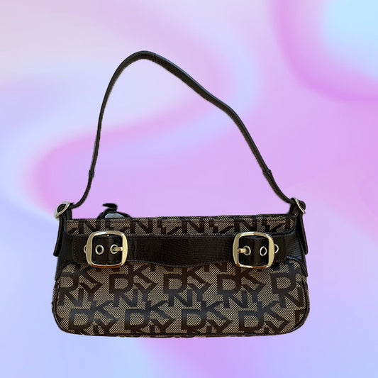 Vintage 90's DKNY Monogram Pochette