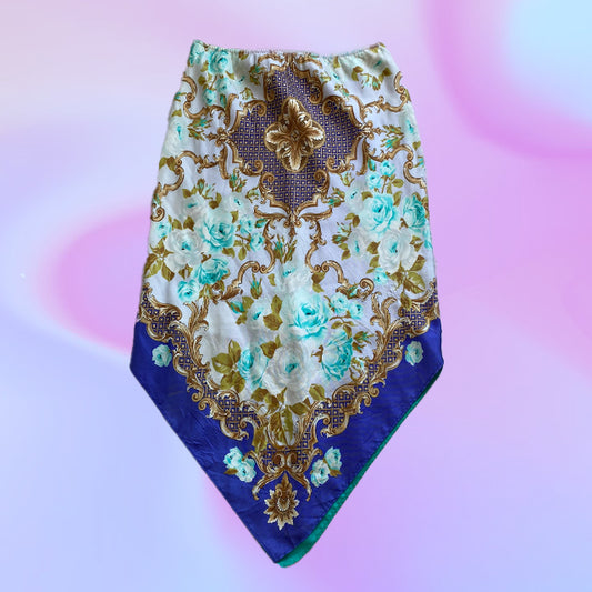 Vintage 90's Paul & Joe Silk Bandana Skirt