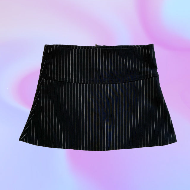 Vintage 90's Classic Pinstripe Mini Skirt