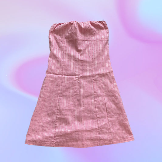 Vintage 90's Pink Strapless Dress