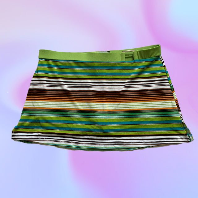 Vintage Y2K Orsay Striped Mini Skirt