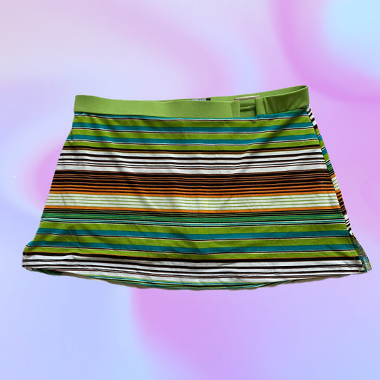Vintage Y2K Orsay Striped Mini Skirt