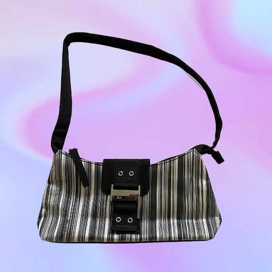 Vintage 90's Striped Shoulder Bag