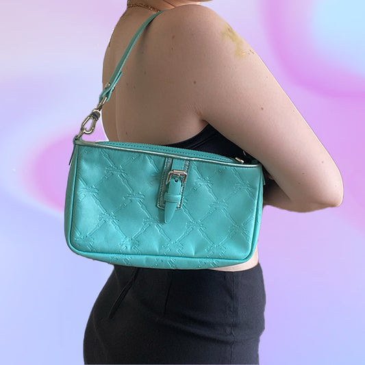 Vintage 90's Blue Longchamp Shoulder Bag