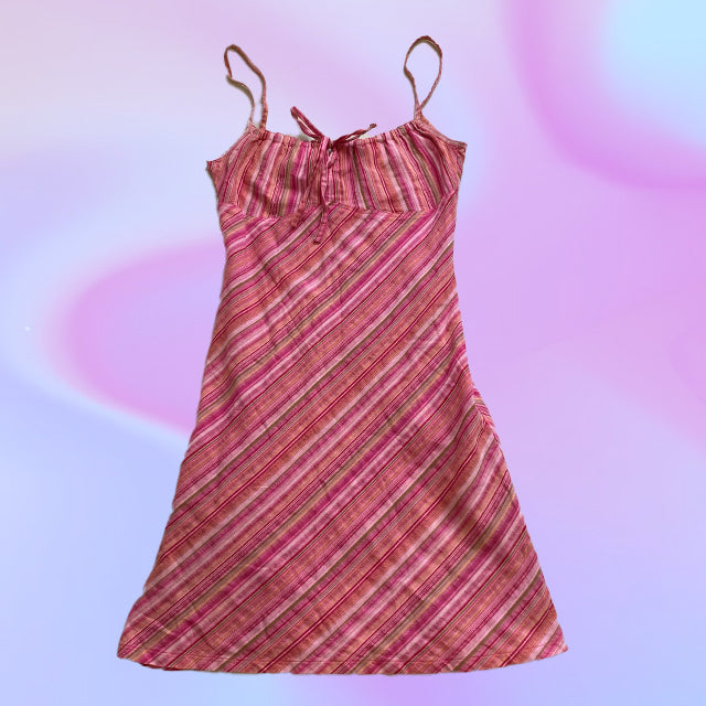 Vintage 90's Orsay Pink Striped Dress