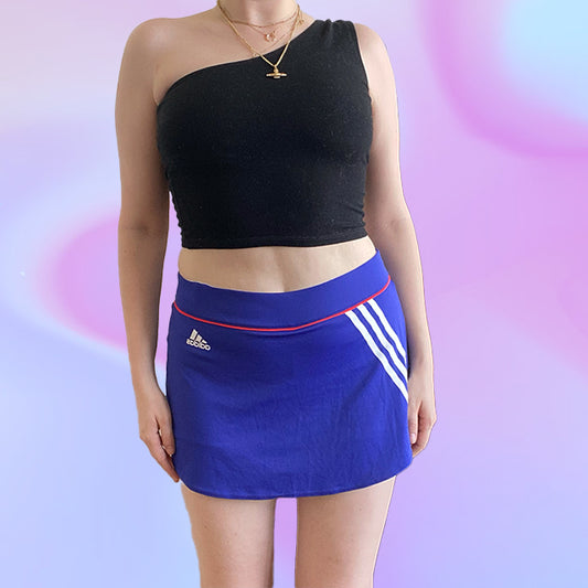 Vintage 90's Sporty Adidas Blue Tennis Skirt